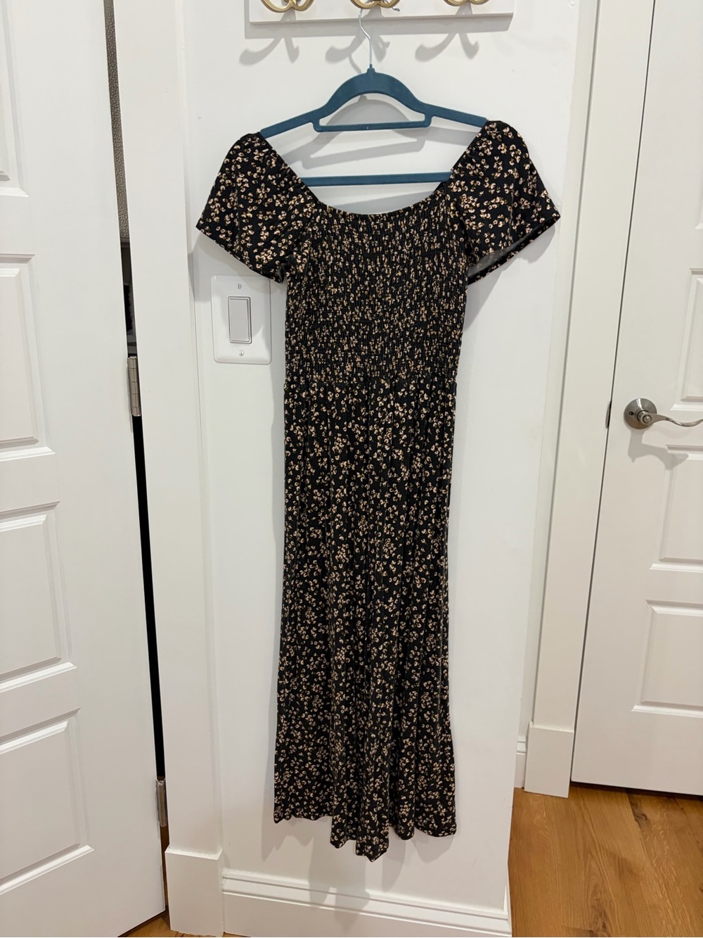 Nordstrom Black Floral Pantsuit/Jumper/Romper Super Soft